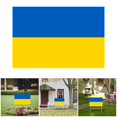 thumbnail image 1 of Card Slot,Ukraine Flag Yard Sign Double Large 17x13 Inch Ukrainian Flag With Coat Of Arms Includes Stake For Easy Display,Home Decor, 1 of 6