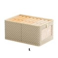 thumbnail image 3 of Maytalsory Easy-to-Clean Clothes Organizer Mesh Ventilation System Eliminates Odor In Closet Closet Organizer cream color 44*30*20 1Set, 3 of 6
