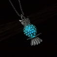 thumbnail image 2 of Owl Glow in Dark Necklace Silver Plated Women Ginger Lyne Collection - Blue, 2 of 5