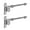 8 inches, variant on Adjustable Bolts Hinge rusts Resistant Door Hinges Steel Bolts Door Hinge easy installs Gate Hinges for door & Window