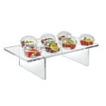 thumbnail image 2 of Clear Acrylic 22"W x 10"D x 6"H 1/2" Thick Deluxe Riser w/ Bumpers, 2 of 7