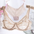 thumbnail image 1 of Sujetador de gasa de encaje de mujer empujan hacia arriba la ropa impermeable MABOTO Beige/40B, 1 of 4