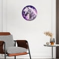 thumbnail image 3 of 12 Inch Wall Clock Battery Operated Silent Clock Decorative for Office, Kitchen, Outdoor, Living Room，aBeautiful White Unicorn and Snowflakes Beautiful, 3 of 4