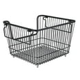 thumbnail image 1 of Freezer Organizer Bin, Large Opening Black Stackable Freezer Basket Easy Access 40 Pounds Load Bearing  for Vegetables for Dining Room, 1 of 7