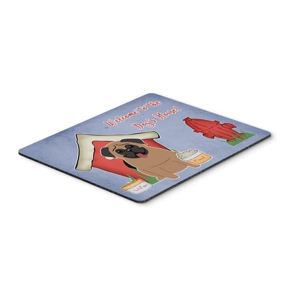 Carolines Treasures  Dog House Collection Pug Brown Mouse Pad - Hot Pad or Trivet