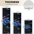 thumbnail image 4 of Black Blue Purple Butterfly Pattern Kitchen Rugs Sets Of 3,Kitchen Runner Rugs Non Skid Washable,Decorative Kitchen Floor Mats for Kitchen,Sink,Laundry,17"x30"+ 17"x47" + 17"x59", 4 of 6