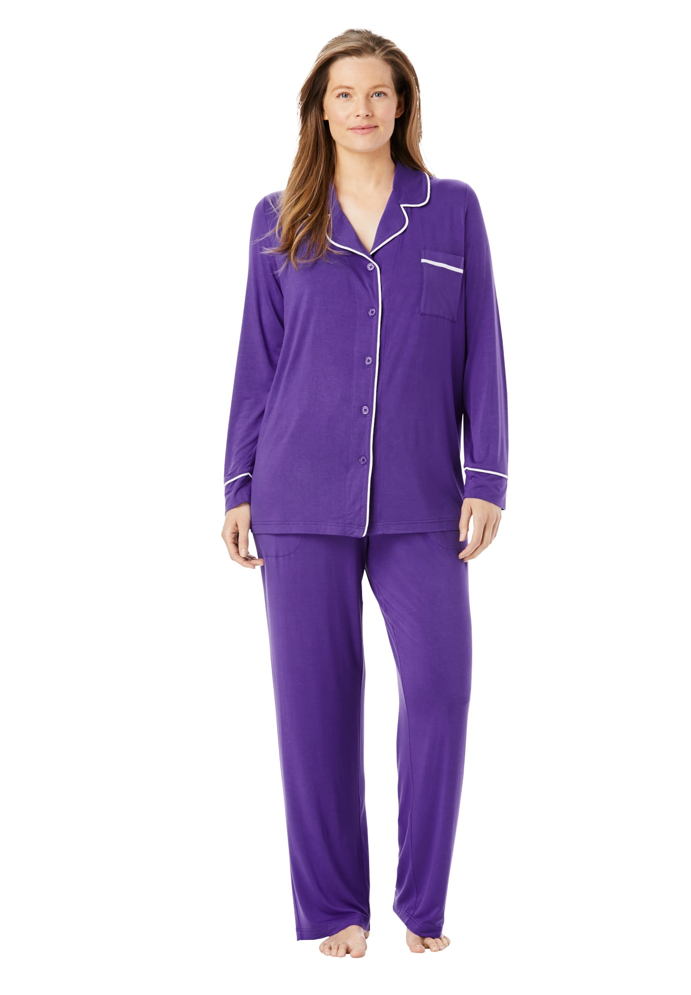 Dreams & Co. Dreams & Co. Women's Plus Size 2Piece Classic Pajama