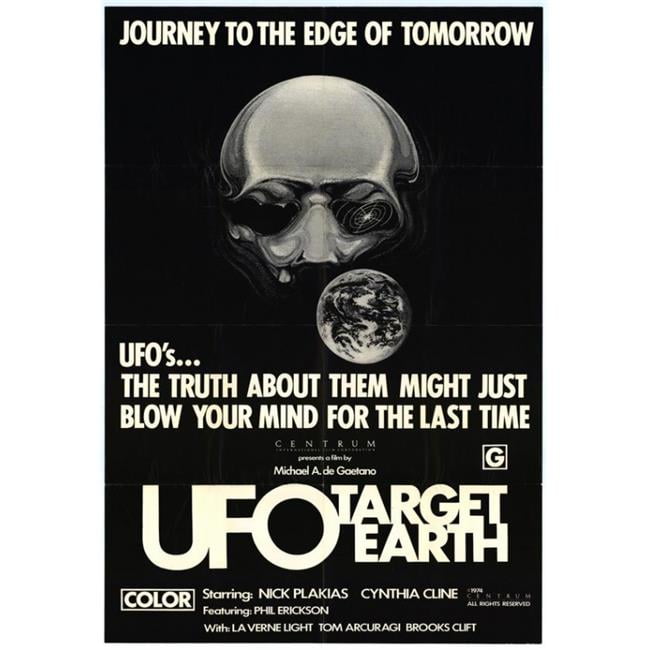 Ufo Target Earth Movie Poster 27 X 40 In Walmart Com