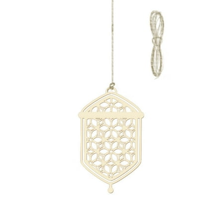 

Wooden Eid Mubarak Hanging Pendant Ornament Ramadan Kareem Gift