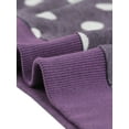 thumbnail image 5 of INSPIRE CHIC Women's Polka Dots Crew Neck Drop Shoulder Long Sleeves Knit Sweatshirt XL Dark Purple, 5 of 6