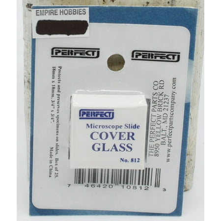 812 Slide Cover Glass (25) Multi-Colored