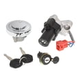 thumbnail image 2 of Waltyotur Ignition Switch Fuel Cap Seat Lock Keys For 99-16 Yamaha V-STAR 650 1100, 2 of 9
