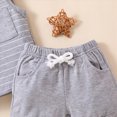 thumbnail image 6 of TOWED22 Boy Clothes Toddler Baby Boys Summer Outfits Sleeveless Patchwork T-Shirt Shorts Set 6 Months-4T(Grey,0-6 M), 6 of 6