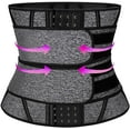 thumbnail image 1 of COMFREE Women's Sauna Waist Trainer Sweat Belt Compression Trimmer Workout Fitness Shapewear, 1 of 7