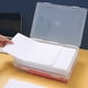thumbnail image 5 of 3X Organizador de Archivos de Plástico, Caja de Almacenamiento Cuadrada Transparente, Caja de Almacenamiento A4, Caja de Almacenamiento de Archivos L, 5 of 5