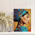thumbnail image 2 of UXIEQU Oriental Woman Portrait Diamond Painting Canvas Wall Art 15.75x11.81 Inches, 2 of 8