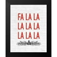 thumbnail image 2 of Lettered and Lined 15x18 Black Modern Framed Museum Art Print Titled - Fa La La, 2 of 5