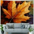 thumbnail image 4 of Autua Leaf Autumn Painting Tapestry Wall Hanging Unique Style Graphic Tapestries Home Wall Decor Art for Living Room Bedroom Apartment Farmhouse Dorm 40x30inch, 4 of 6