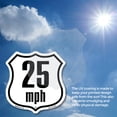 thumbnail image 5 of 25 MPH Miles Per Hour 18 inch X 18 inch Shield Shaped Heavy Duty 3.2 mil Vinyl Decal Weather Resistant Made in the USA, 5 of 5