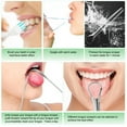 thumbnail image 6 of Tongue Scraper Cleaner -GIXUSIL 3 Pack Stainless Steel Tongue Scraper and 10Pcs Dental floss with Travel Handy Case for Healthy Oral Care and Adults Kids, Easy to Use, Help Fight Bad Breath - Silver, 6 of 8