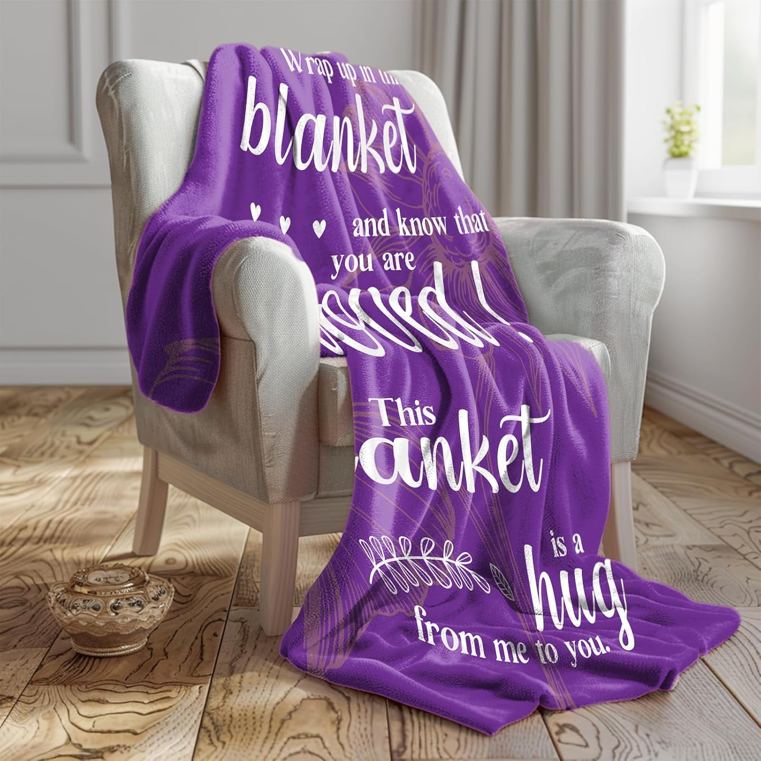 Get Well Soon Gifts, Hug Blanket, Inspirational Gifts for Her Him, Cancer Care Gifts for Women or Men, Encouragement Healing/After Surgery/Thinking of You Gifts