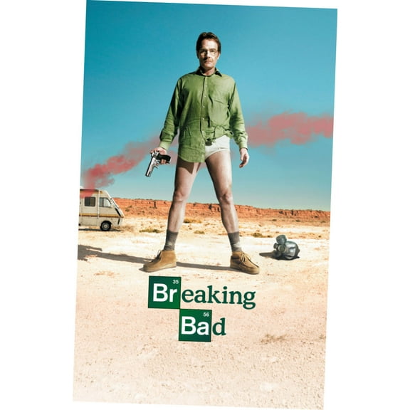 Breaking Bad Poster Bryan Cranston 24x36 Art Poster 24x36 Multi-Color Square Adults Poster Time
