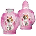 thumbnail image 3 of Faith Love Hope Beagle Breast Cancer Awareness Survivor All Over Print 3D Hoodie Unisex Merch Hoodies Beagles Dog Lover Gifts Idea - 02017, 3 of 6