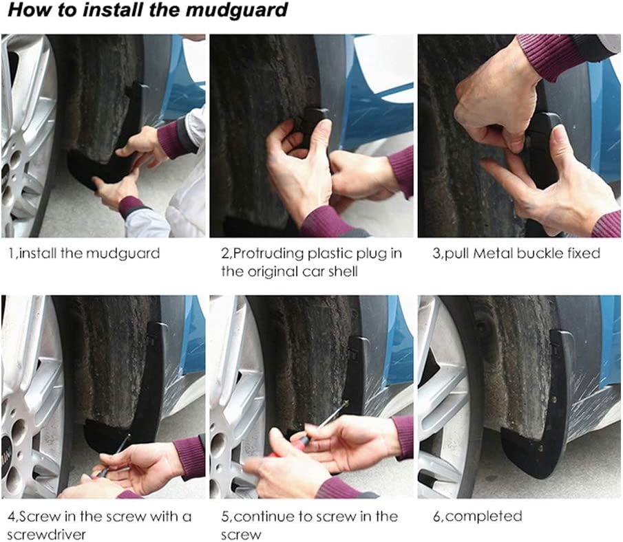 Car Mudguard  Mud Flaps Splash Guards Compatible with Volvo XC40 2019-2024