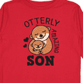 thumbnail image 4 of Inktastic Otterly Amazing Son with Mother and Child Otter Boys Long Sleeve Toddler T-Shirt, 4 of 5