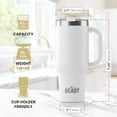thumbnail image 3 of Vaso Greens Steel Beast, acero inoxidable, 1250 ml, blanco ártico, 3 of 7