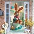 thumbnail image 2 of Fasiaou Spring Holiday Door Curtain Set with Colorful Patterns for Indoor Outdoor Party Decor and Festive Entryway Display,B, 2 of 6