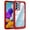 Red, variant on Feishell Fit for Samsung Galaxy A52 5G Clear Case,Support Wireless Charging,Fall Protection Back PC Transparent TPU Frame Plating Button Lightweight Slim Phone Case,Black