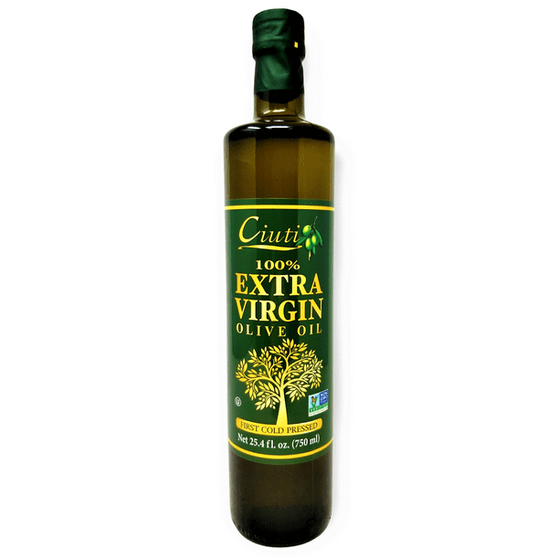Ciuti 100 Extra Virgin OLIVE OIL (glass) Italy 750ml (Pack of 3