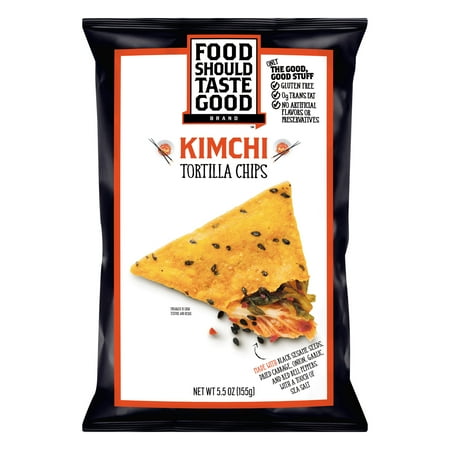Spicy Corn Relish - (3 Pack) Food Should Taste Good Kimchi Tortilla Chips 5.5 oz. Bag