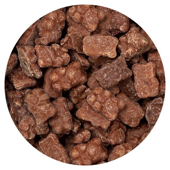 Milk Chocolate Covered Gummy Bears, 2 Pound Bulk Bag, Chocolate Candy, Gummy Bears, The Hampton Popcorn & Candy Company