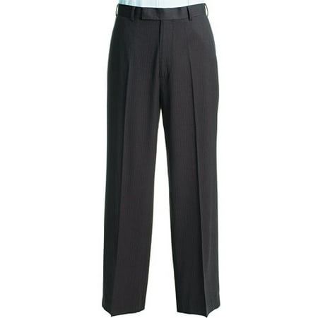Men's Flat-Front Texture-Stripe Pants