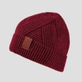 thumbnail image 2 of Winter Thick Solid Color Flipped Brim Knit Hat - Casual Warm Pull-On Head-Covering Versatile Cold Weather Cap for Adults,Winter Hats for Women ,Size:One Size, 2 of 5