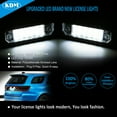 KDM LED License Number MMF7 Plate Light Assembly Fit Ford Mustang 2010