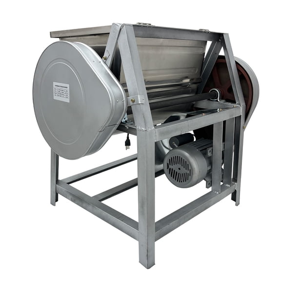 25KG Dough Mixer Blender Mixing Machine Round Knife Auger Open the Lid S top Commercial Electric 110V