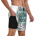 thumbnail image 3 of Haiem Not All Who Wander Are Lost1 Men'S Quick-Dry Swim Trunks: Comfortable Beach Shorts With Mesh Lining And Pockets - Ideal For Swimming And Sunbathing Small, 3 of 9