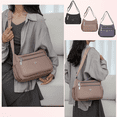 thumbnail image 2 of Crossbody Bags for Women, Large Purses with Multiple Pockets, Female Shoulder Bag Lightweight Oxford Cloth Travel Purses, Pink, 2 of 8