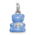 thumbnail image 3 of Sterling Silver Blue Enamel Bear Charm for Women, Animal Pendant for Bracelet or Necklace, Symbol of Joy and Innocence, Playful Sentimental Jewelry Accessory, 3 of 6