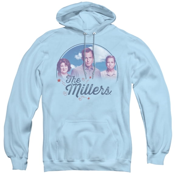 Millers Cast Adult Pullover Hoodie Sweatshirt Light Blue