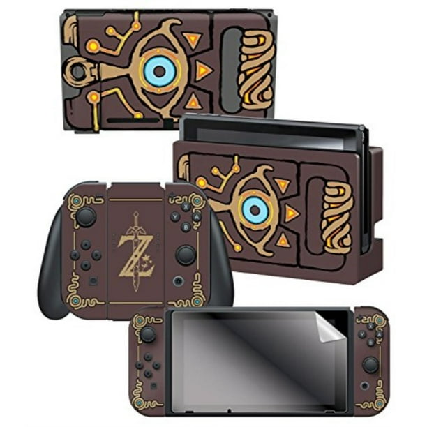 Controller Gear Nintendo Switch Skin Screen Protector Set Officially Licensed By Nintendo The Legend Of Zelda Breath Of The Wild Sheikah Slate Nintendo Switch Walmart Com