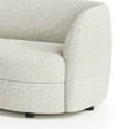 thumbnail image 4 of Srey Loveseat, 64 Inch, Modern White Boucle, Curved Kidney Shape, 4 of 5