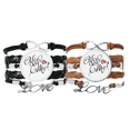 thumbnail image 1 of Pulsera pareja Unbranded Cuero Negro, 1 of 3