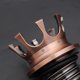 thumbnail image 4 of de de de motocicleta estilo corona se adapta a 883 1200 Bronce kusrkot Tapón de gasolina del tanque de combustible, 4 of 7
