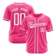 thumbnail image 2 of Men Custom Baseball Printed Name Sport Shirts For Athletic Wear Pink L, 2 of 4