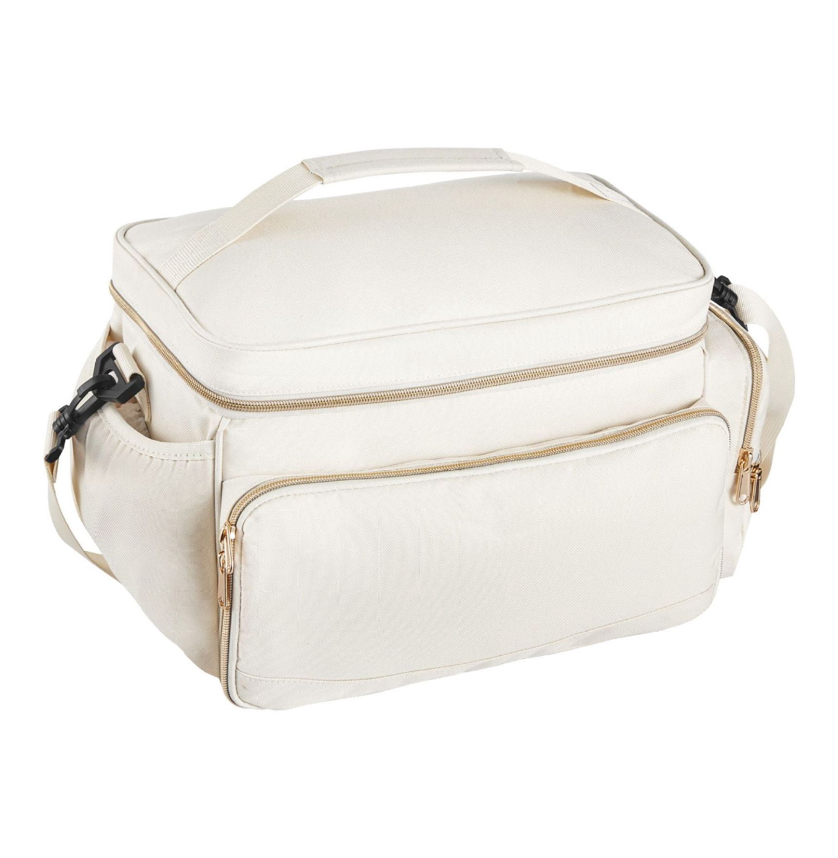 Breast Pump Bag, Portable Breastmilk Cooler for S1/S2, Travel Diaper Bag with Waterproof Mat, Fits Pumping Accessories, Bottles & More - Beige