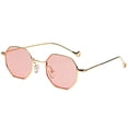 thumbnail image 2 of Gafas de sol cuadradas pequeñas para mujer, gafas de sol planas de calle de moda para hombre, gafas de sol de ocho lados, 2 of 5